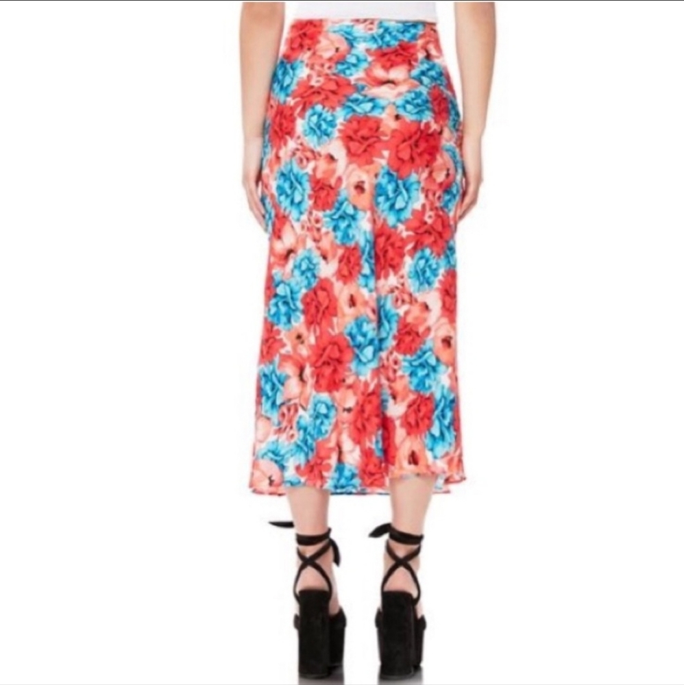 AFRM Brynne Floral Print Lightweight Midi Skirt Size XL - Picture 3 of 8